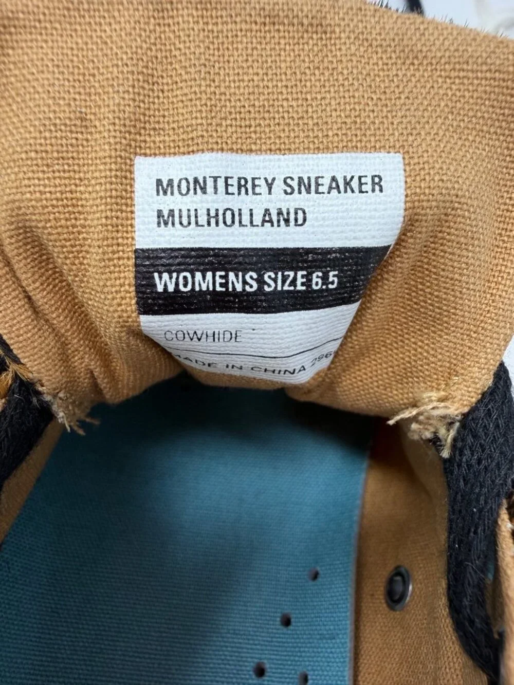 Seavees Monterey Sneaker Mulholland Leopard Print Calf Hair Size 6.5